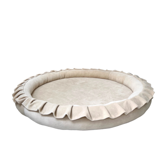 Moje Moje | Spielnest  Weicher Samt - Ecru