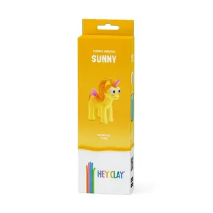 Hey Clay | Modelliermasse Regenbogen Einhorn - Sunny