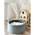Moje Moje | Ball Pool Velvet - Grey 90x30 cm + Balls