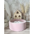 Moje Moje | Ballenbad Velvet  - Pink 90x30 cm + Ballen