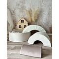 Moje Moje | Set de jeu arc-en-ciel + piscine à balles- beige  90 x 30 cm + 200 balles
