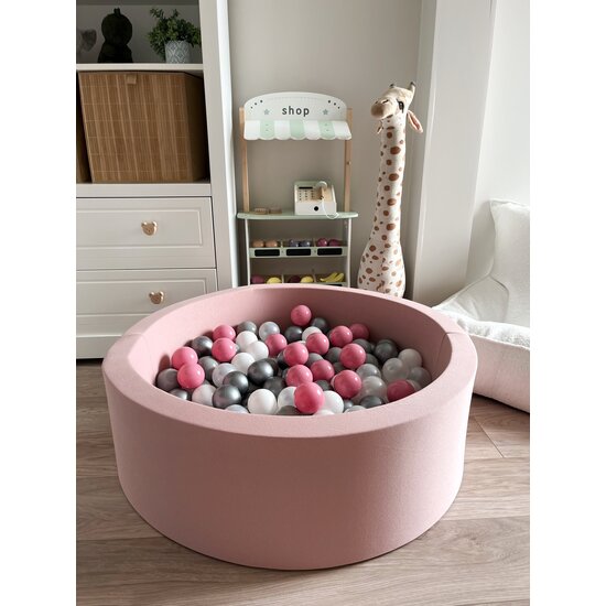 Moje Moje | Ball Pool  Cotton - Pink 90x30 cm + Balls