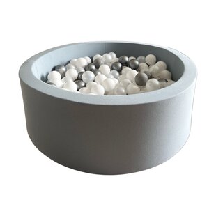 Moje | Bällebad aus Baumwolle – Blau 90 x 30 cm + Bälle