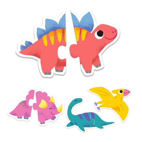 Djeco Djeco | Puzzle Duo Dinos – 10 Teile