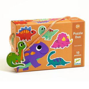 Djeco | Puzzel Duo Dino's - 10 Stuks