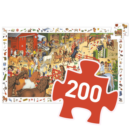 Djeco Djeco | Puzzle Reiten - 200 Teile
