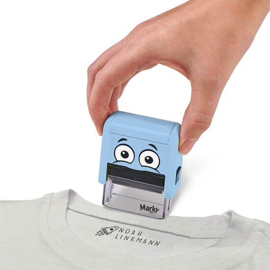 DIY MARKY Marky DIY | Stempel mit Tinte | Blau – 3 Zeilen