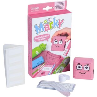 Marky DIY | Stempel mit Tinte | Rosa – 3 Zeilen