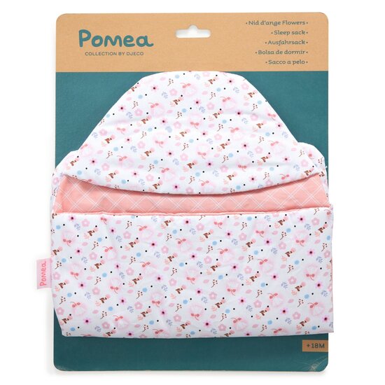 Djeco Sac de couchage pour poupée Djeco Pomea Fleurs 38cm
