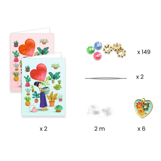 Djeco Djeco craft set bracelets Heart Threading