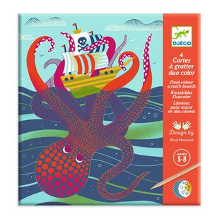 Djeco scratch cards Topsy-Turvy 5-8yrs