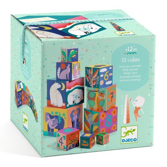 Djeco Djeco Stapelturm Wilde Tiere