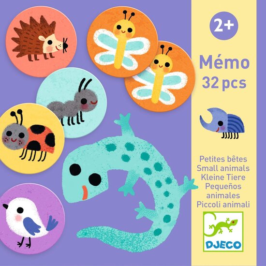 Djeco Djeco Memory Kleine Tiere +3Jahre