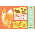 Djeco Djeco puzzle duo bébés animaux 12x 2pcs