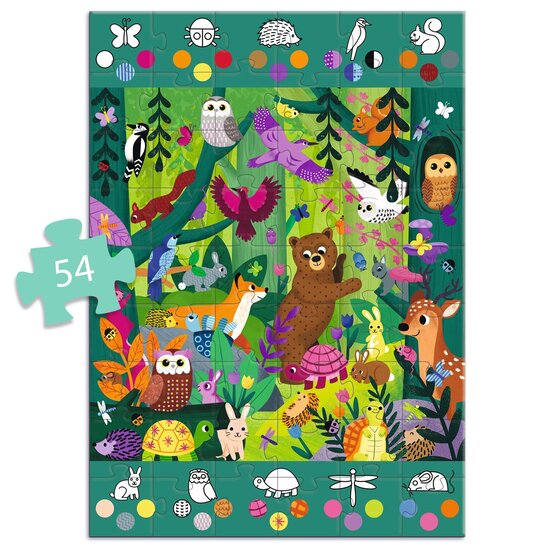 Djeco Djeco observation puzzle forest +4y 54 pieces