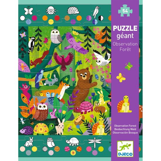 Djeco Djeco observation puzzle forest +4y 54 pieces
