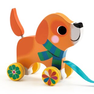 Djeco jouet à tirer chien Lou