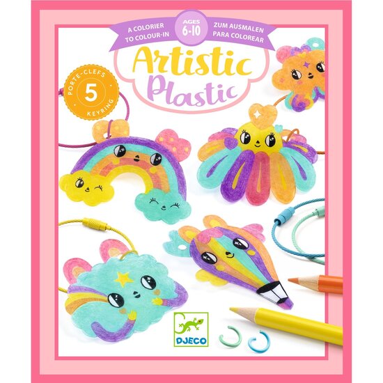Djeco Djeco knutselpakket krimpie dinkie - Kawaii sleutelhangers
