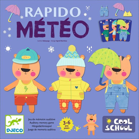 Djeco Djeco Memory-Spiel Rapido Météo
