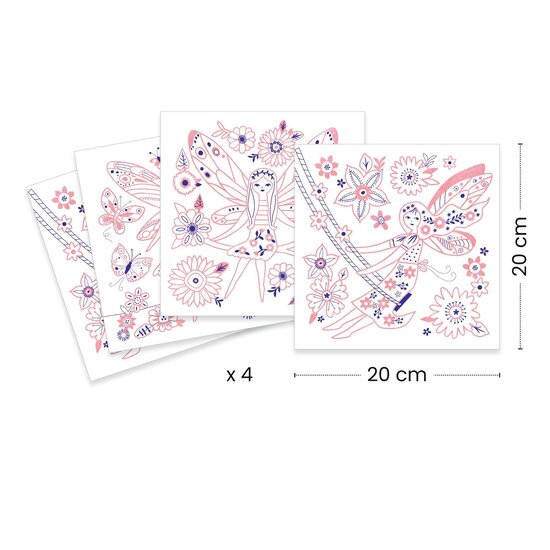 Djeco Djeco | Coloriage scintillant Petites ailes