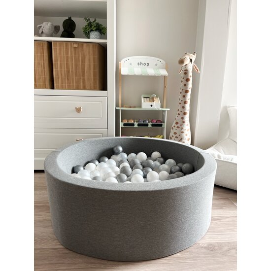 Moje Moje | Ball Pool Cotton - Grey 90x30 cm + Balls