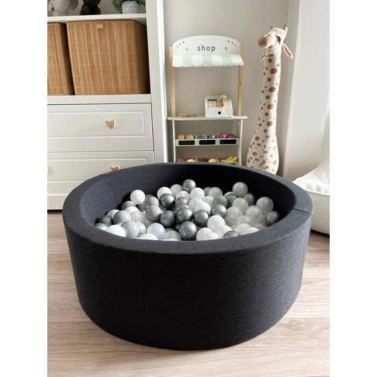 Moje Moje | Ball Pool Cotton - Graphite 90x30 cm + Balls
