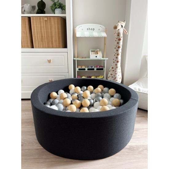 Moje Moje | Ball Pool Cotton - Graphite 90x30 cm + Balls