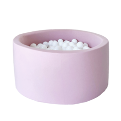 Moje | Bällebad aus Baumwolle – Rosa 90 x 40 cm + Bälle