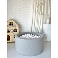 Moje Moje | Ballenbad Cotton - Light Grey 90x40 cm  + Ballen