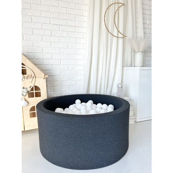 Moje Moje | Ballenbad Cotton - Graphite 90x40 cm + Ballen