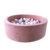 Moje Moje | Piscine à balles en velours doux  - Rose framboise 90x30 cm + Balles