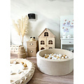 Moje Moje | Ball Pool  Soft Velvet - Ecru 90x30 cm + Balls