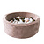 Moje Moje | Piscine à balles en velours doux - Beige foncé 90x30 cm + Balles