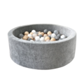 Moje Moje | Ball Pool  Soft Velvet - Grey 90x30 cm + Balls