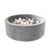 Moje Moje | Piscine à balles en velours doux  - Gris 90x30 cm + Balles