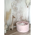 Moje Moje | Ballenbad Soft Velvet - Light Pink 90x40 cm + Ballen