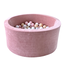 Moje Moje | Piscine à balles en velours doux - Rose framboise 90x40 cm + Balles