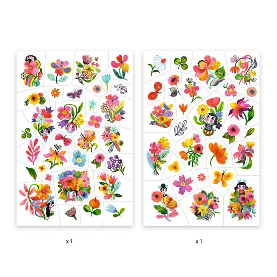 Djeco Djeco tattoos Aqua Flor +3jr