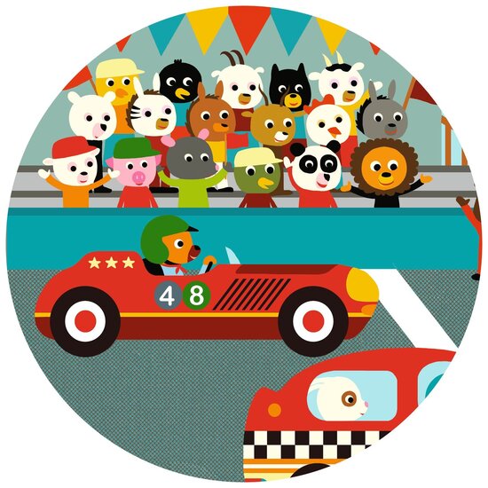 Djeco Djeco puzzle the racing car 16 pieces