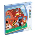 Djeco Djeco puzzle 3 layers Chez Moo +18M