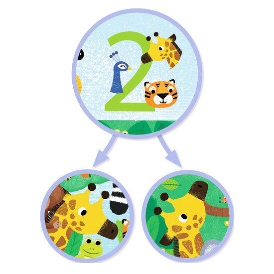 Djeco Djeco puzzel 1 tot 10 Jungle - 54 stukjes