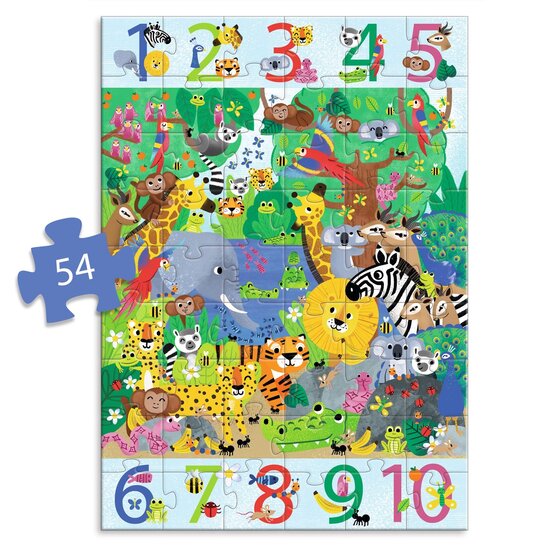 Djeco Djeco puzzle 1 à 10 Jungle - 54 pièces