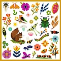 Djeco Djeco stickers Garden 160 pieces