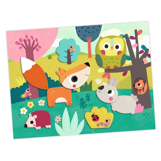 Djeco Djeco knutselpakket collages dieren +18M