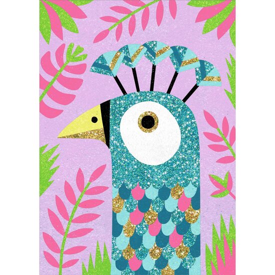 Djeco Beautiful arts and crafts box coloured sands - Dazzling birds of paradise - Djeco