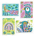 Djeco Beautiful arts and crafts box coloured sands - Dazzling birds of paradise - Djeco