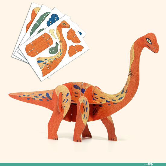 Djeco Set créatif Djeco The world of dinosaurs +6 ans