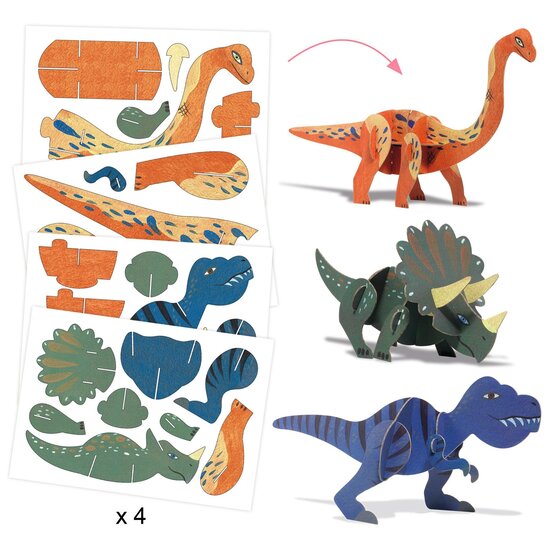 Djeco Djeco Bastelset The World of dinosaurs +6 Jahren