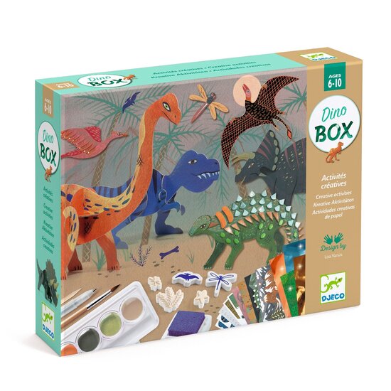 Djeco Set créatif Djeco The world of dinosaurs +6 ans