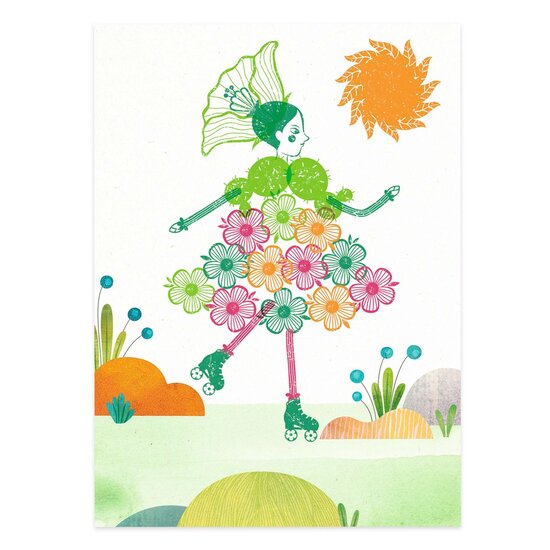 Djeco Djeco tampons filles de fleurs +5 ans